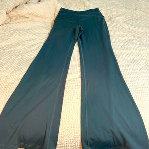 COPY - sage green flare leggings